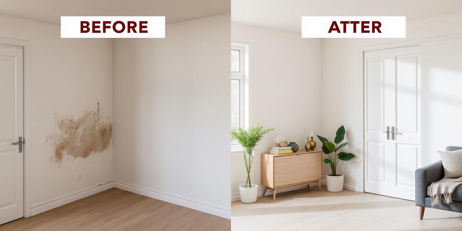 Before and after pest treatment